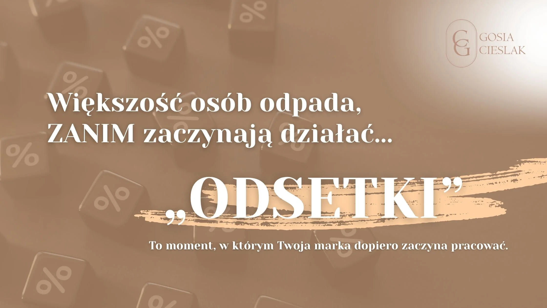 budowanie marki osobistej i efekt odsetek w biznesie